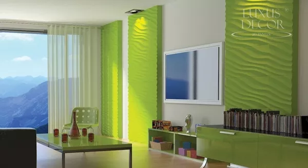 3d панели. Гипсовые декоративные 3d панели. 4