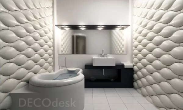 3d панели. Гипсовые декоративные 3d панели. 5